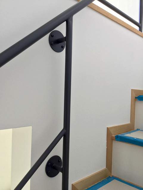 手すり取付け部分の様子。