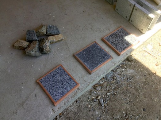 外構材料のサンプル