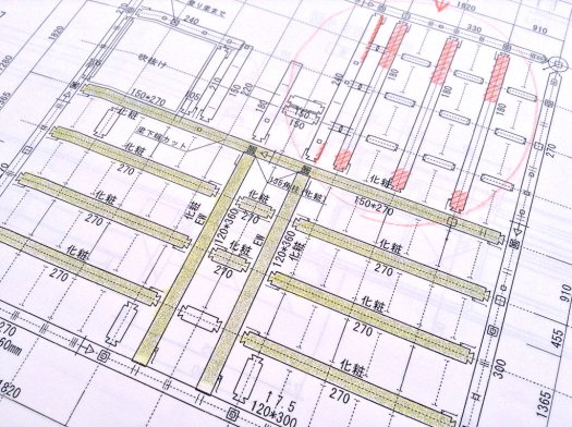 里山25号のプレカット図面