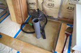 薪ストーブの給気